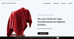 Desktop Screenshot of montagsforum.at