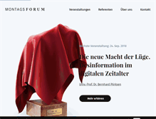 Tablet Screenshot of montagsforum.at